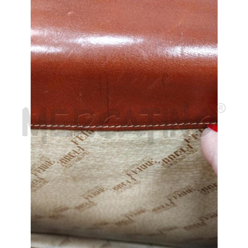 BORSA PELLE GIANFRANCO FERRE MARRONE | Mercatino dell'Usato Gazzada schianno 5