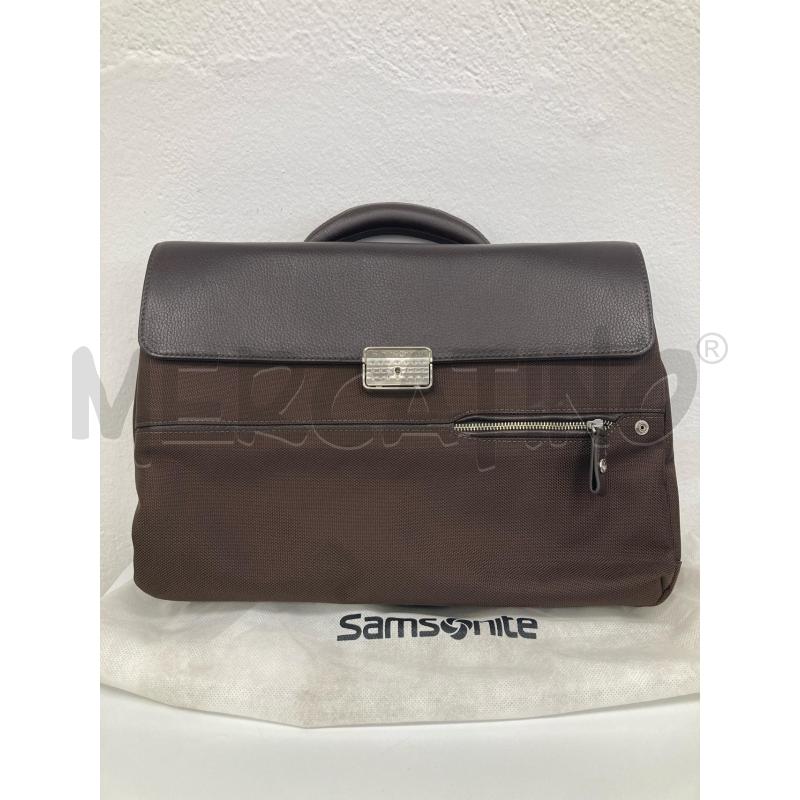 BORSA PORTA PC SAMSONITE MARRONE   | Mercatino dell'Usato Gazzada schianno 1
