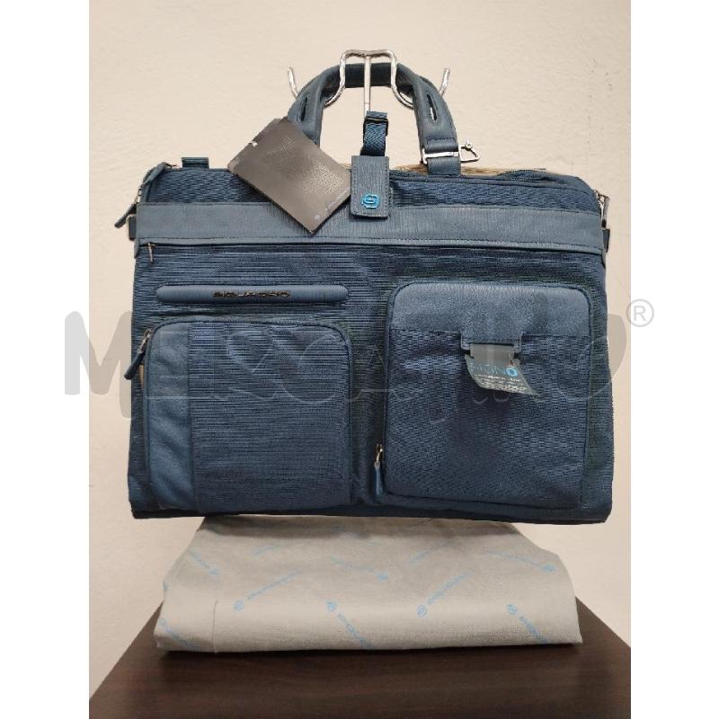 BORSA PQUADRO SIGNO BLU | Mercatino dell'Usato Gazzada schianno 1