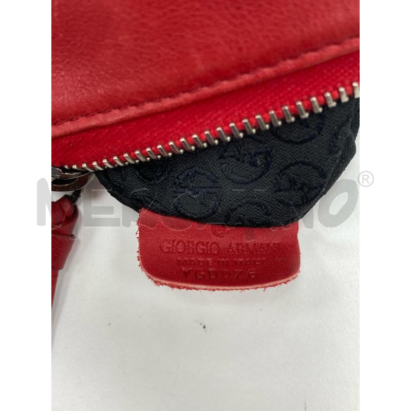 BORSETTA DONNA GIORGIO ARMANI PELLE ROSSA  | Mercatino dell'Usato Gazzada schianno 5