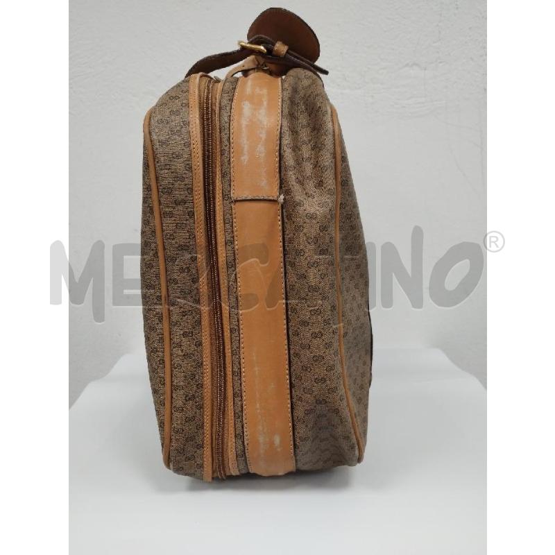 BORSONE PELLE GUCCI BEIGE VINTAGE | Mercatino dell'Usato Gazzada schianno 2