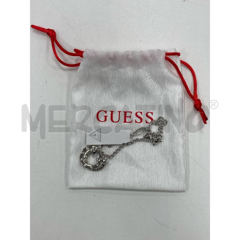 BRACCIALETTO GUESS 2 CERCHI INTRECCIATI ARGENTATI | Mercatino dell'Usato Gazzada schianno 1