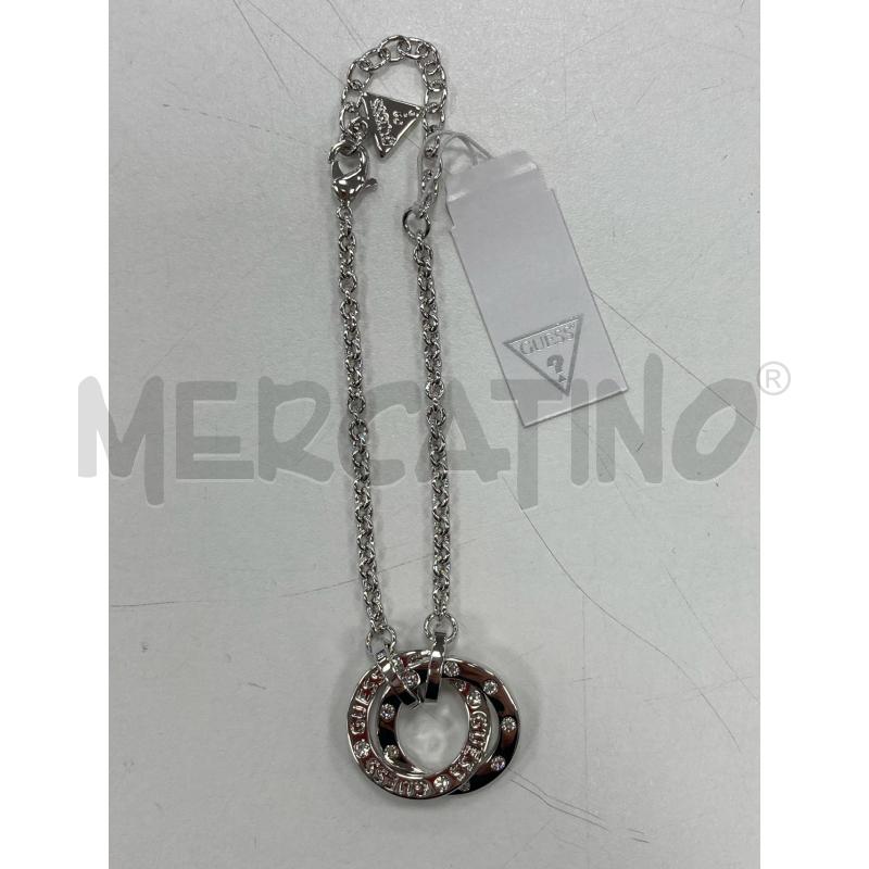 BRACCIALETTO GUESS 2 CERCHI INTRECCIATI ARGENTATI | Mercatino dell'Usato Gazzada schianno 2