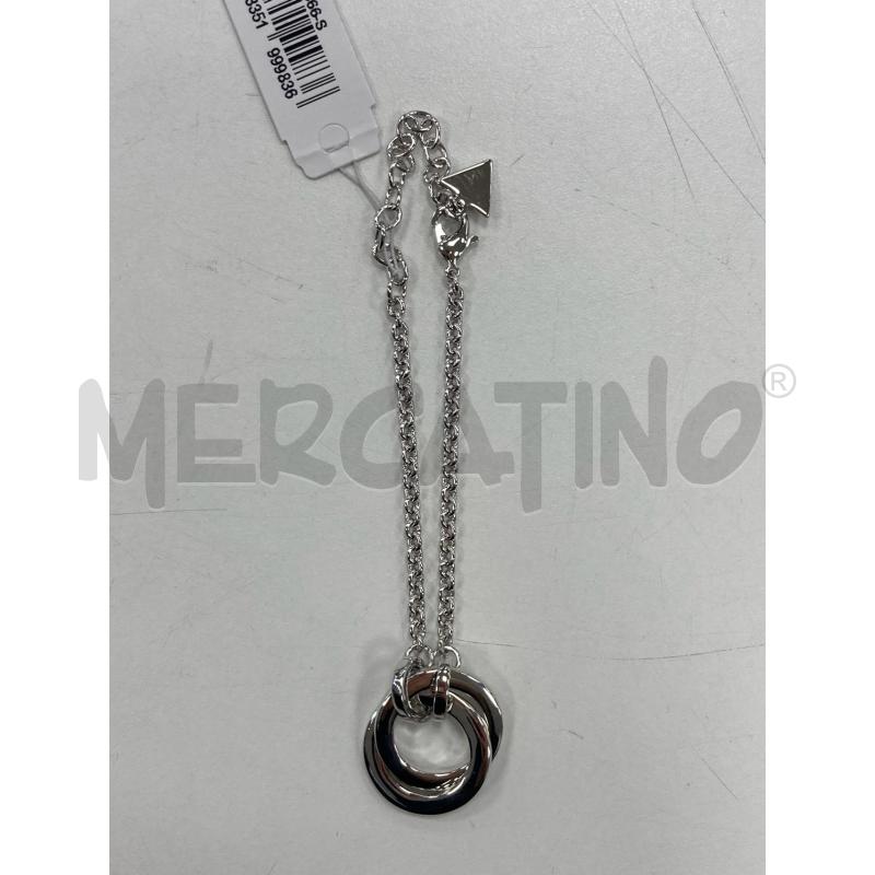 BRACCIALETTO GUESS 2 CERCHI INTRECCIATI ARGENTATI | Mercatino dell'Usato Gazzada schianno 3