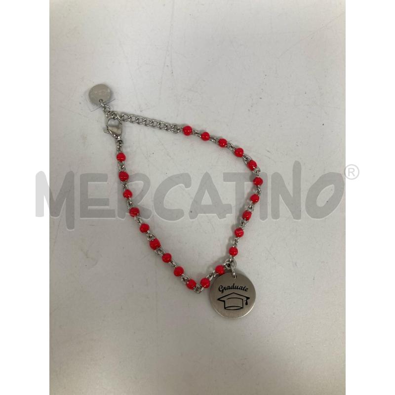BRACCIALE KIDULT PERLINE ROSSE | Mercatino dell'Usato Gazzada schianno 2