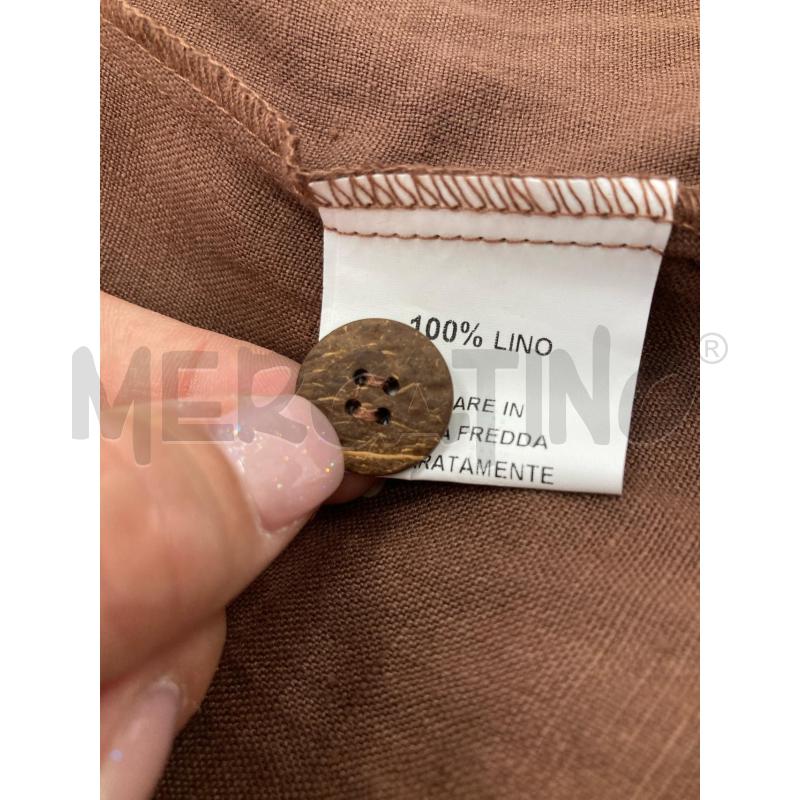 CAMICIA DONNA ALAN RED MARRONE LINO | Mercatino dell'Usato Gazzada schianno 4