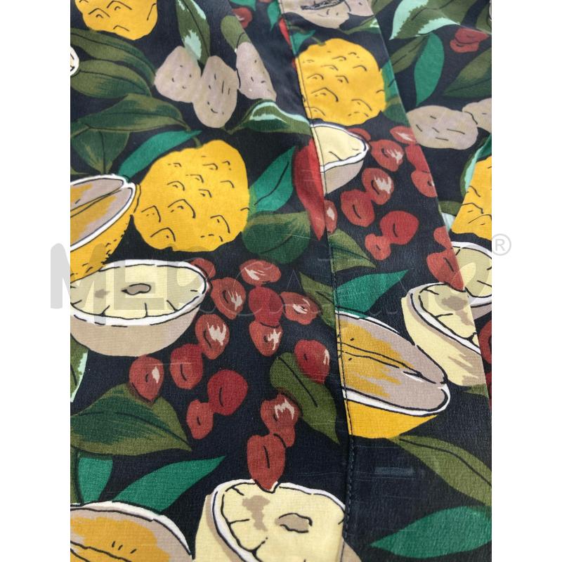 CAMICIA DONNA BALOON SETA NERA LIMONI FOGLIE | Mercatino dell'Usato Gazzada schianno 5