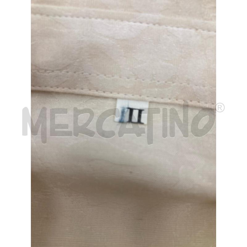 CAMICIA DONNA BEIGE BALZA COLLO DISEGNO TONO SU TONO  | Mercatino dell'Usato Gazzada schianno 4