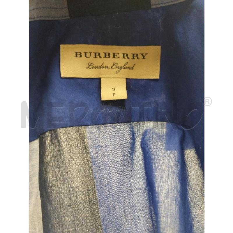 CAMICIA DONNA BURBERRY CHECK BLU | Mercatino dell'Usato Gazzada schianno 3