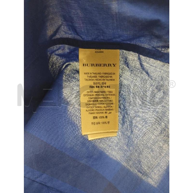 CAMICIA DONNA BURBERRY CHECK BLU | Mercatino dell'Usato Gazzada schianno 4