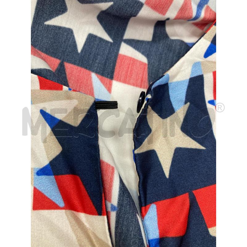 CAMICIA DONNA CARACTERE STELLE BLU BEIGE ROSSE | Mercatino dell'Usato Gazzada schianno 5