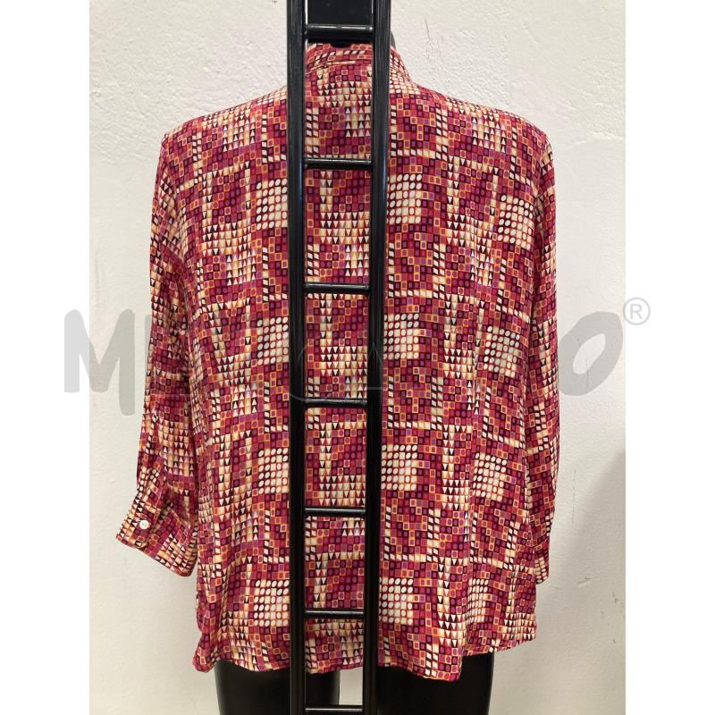 CAMICIA DONNA CHERIE QUADRETTI FUXIA ROSSI BEIGE | Mercatino dell'Usato Gazzada schianno 2