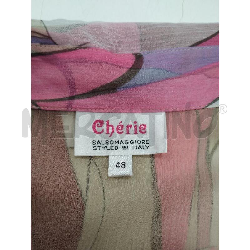 CAMICIA DONNA CHERIE ROSA GRIGIA FRUFRU | Mercatino dell'Usato Gazzada schianno 3