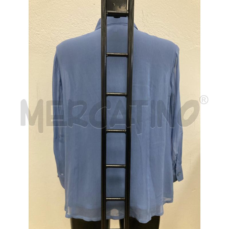 CAMICIA DONNA CHERIE SETA AZZURRA | Mercatino dell'Usato Gazzada schianno 2