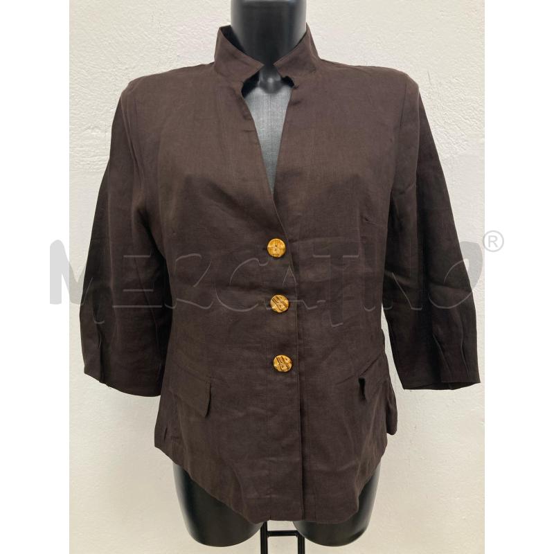 CAMICIA DONNA CLUB MARRONE LINO | Mercatino dell'Usato Gazzada schianno 1