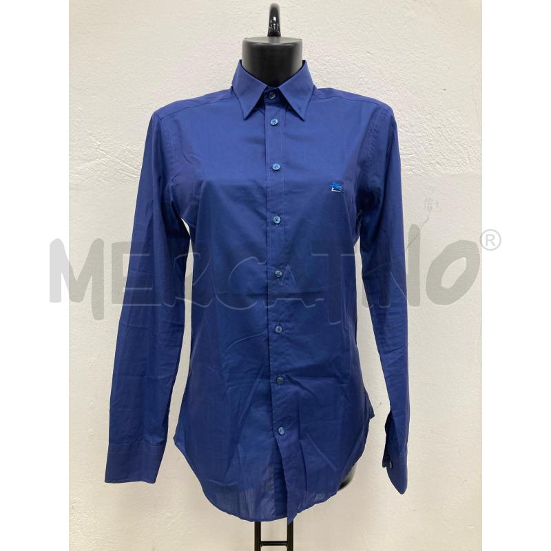 CAMICIA DONNA ETRO BLU MANICHE LUNGHE  | Mercatino dell'Usato Gazzada schianno 1