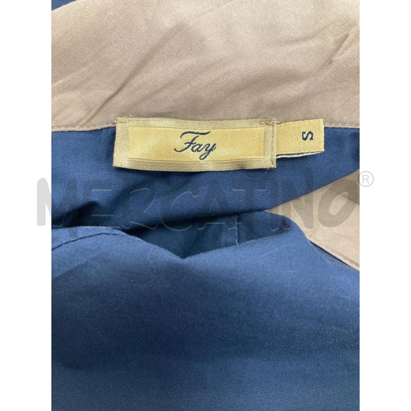 CAMICIA DONNA FAY BLU COLLO BEIGE BORDO NERO | Mercatino dell'Usato Gazzada schianno 4
