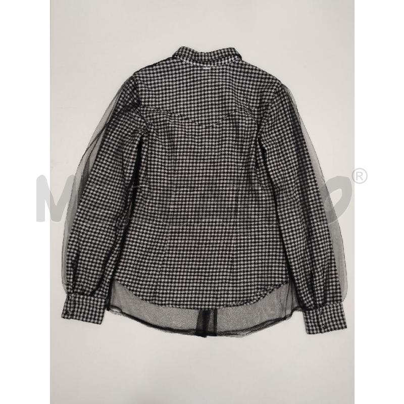 CAMICIA DONNA GUESS QUADRI BIANCO NERO TULLE | Mercatino dell'Usato Gazzada schianno 2