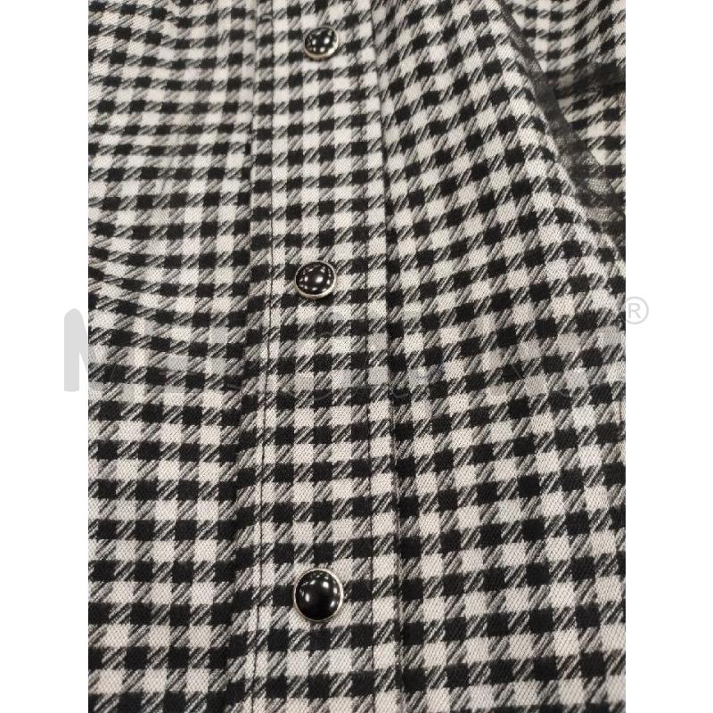 CAMICIA DONNA GUESS QUADRI BIANCO NERO TULLE | Mercatino dell'Usato Gazzada schianno 5