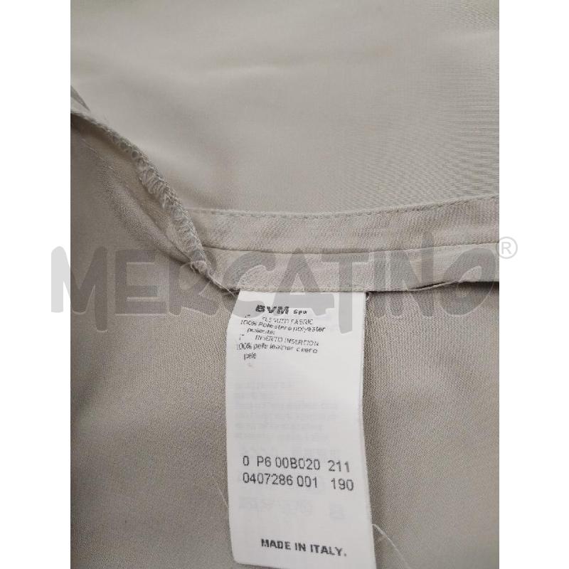 CAMICIA DONNA LES COPAINS BEIGE INSERTI PITONE | Mercatino dell'Usato Gazzada schianno 4
