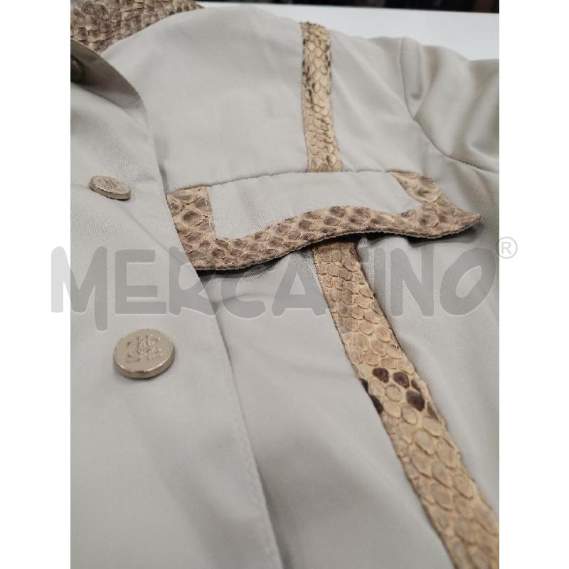 CAMICIA DONNA LES COPAINS BEIGE INSERTI PITONE | Mercatino dell'Usato Gazzada schianno 5