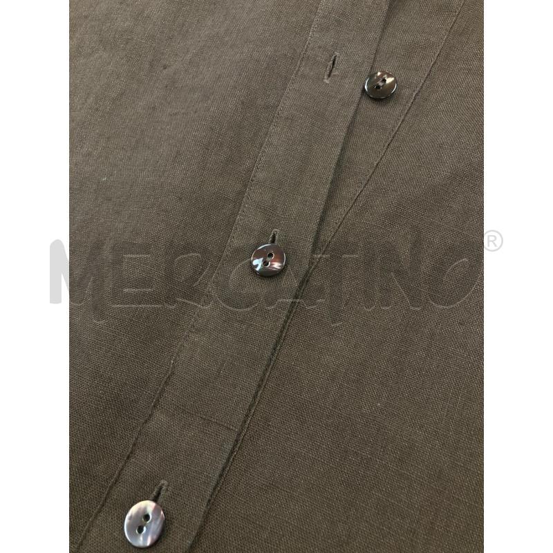 CAMICIA DONNA LINO MARRONE BENELLI DONNA | Mercatino dell'Usato Gazzada schianno 5