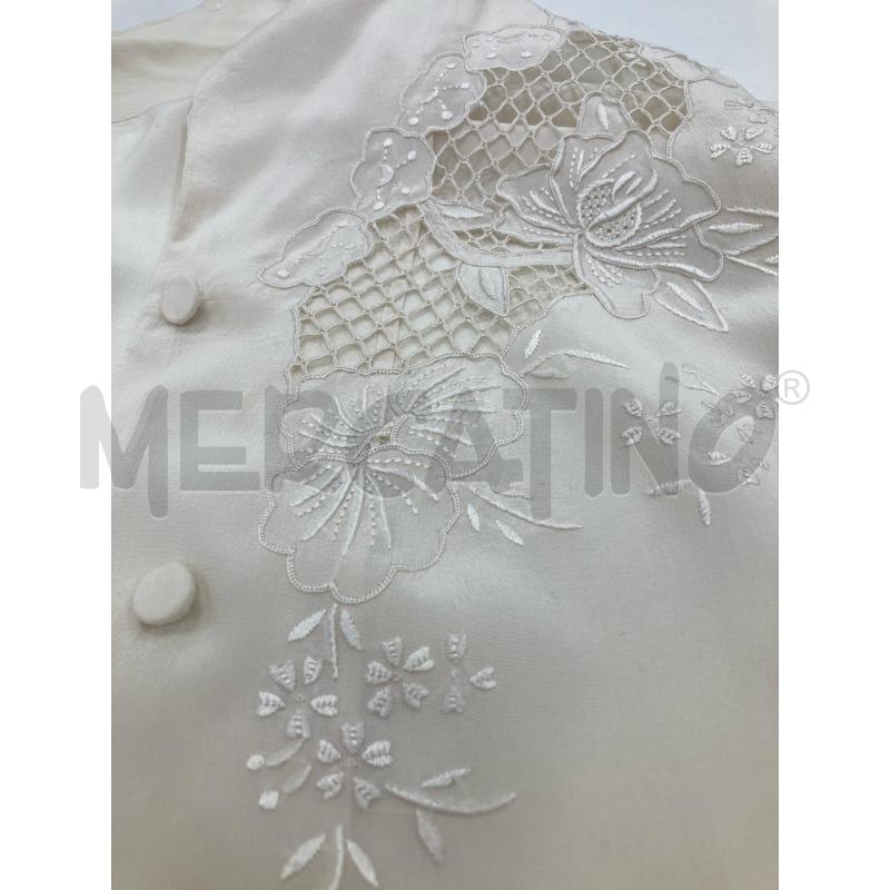CAMICIA DONNA MILANO PANNA RICAMO SETA | Mercatino dell'Usato Gazzada schianno 5