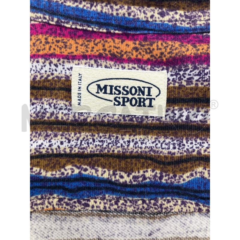 CAMICIA DONNA MISSONI SPORT RIGHE MARRONE FUXIA BLU | Mercatino dell'Usato Gazzada schianno 3
