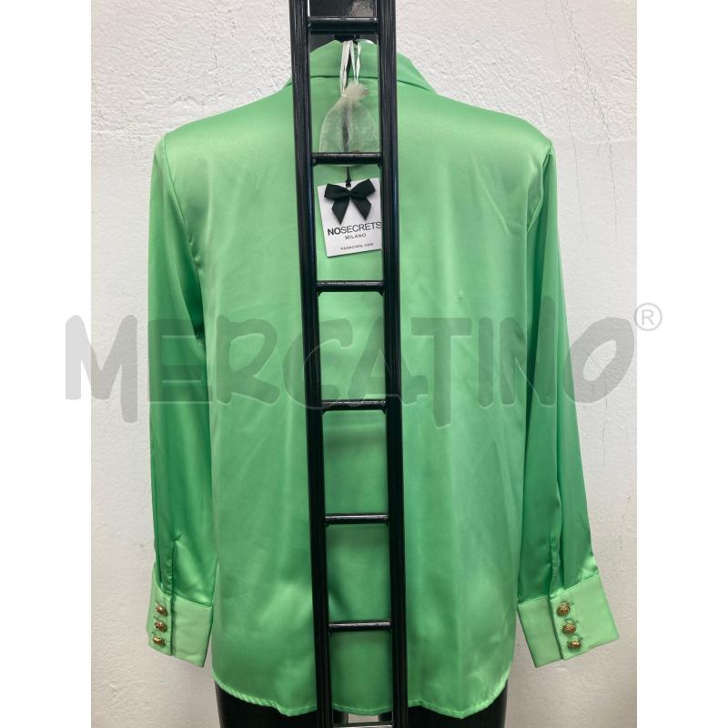 CAMICIA DONNA NOSECRET VERDE MELA CARTELLINO | Mercatino dell'Usato Gazzada schianno 2