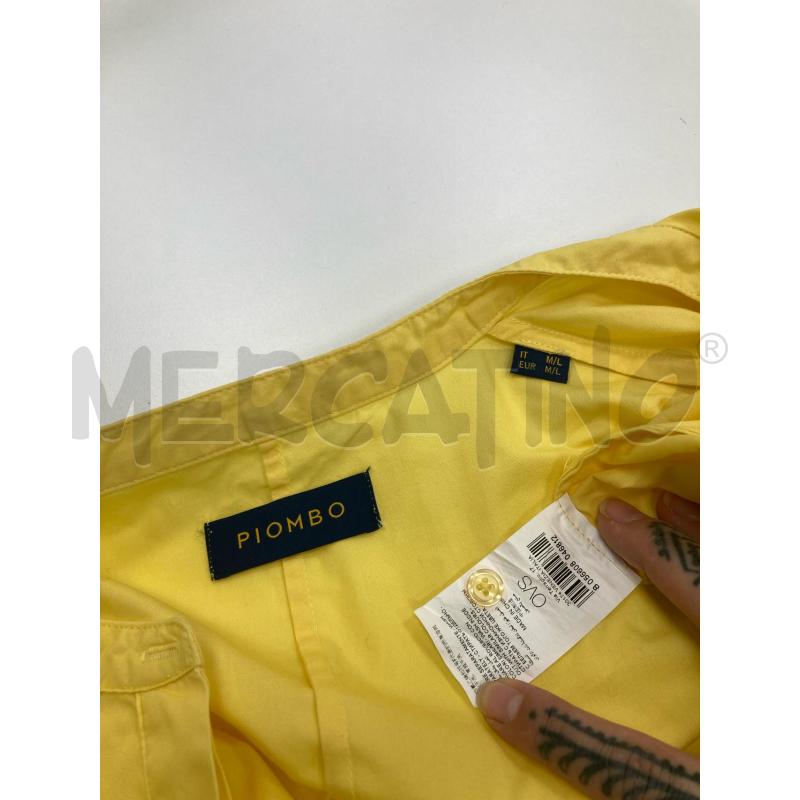 CAMICIA DONNA PIOMBO GIALLA MANICHE PALLONCINO | Mercatino dell'Usato Gazzada schianno 3