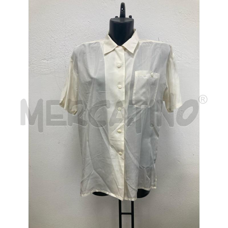 CAMICIA DONNA PURA SETA PANNA | Mercatino dell'Usato Gazzada schianno 1