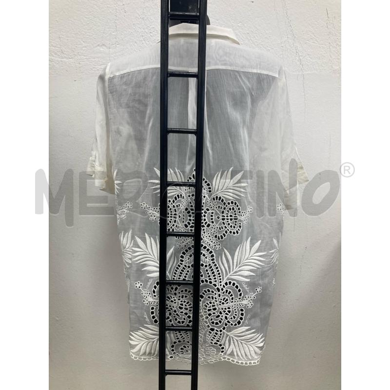 CAMICIA DONNA STELLA MCCARTNEY BIANCA RICAMO MISTO SETA DIFETTO | Mercatino dell'Usato Gazzada schianno 2