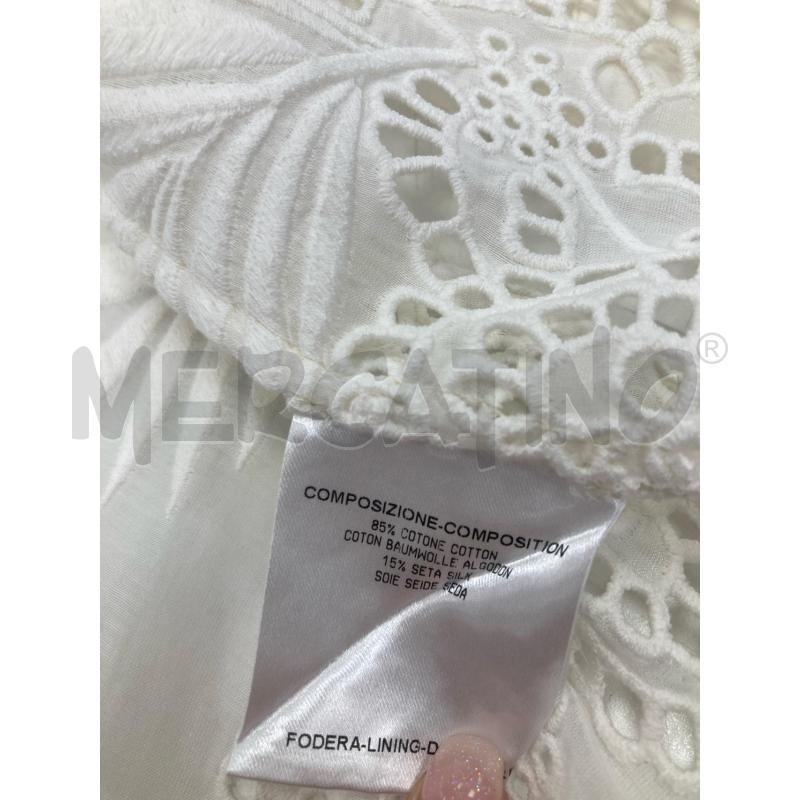 CAMICIA DONNA STELLA MCCARTNEY BIANCA RICAMO MISTO SETA DIFETTO | Mercatino dell'Usato Gazzada schianno 4