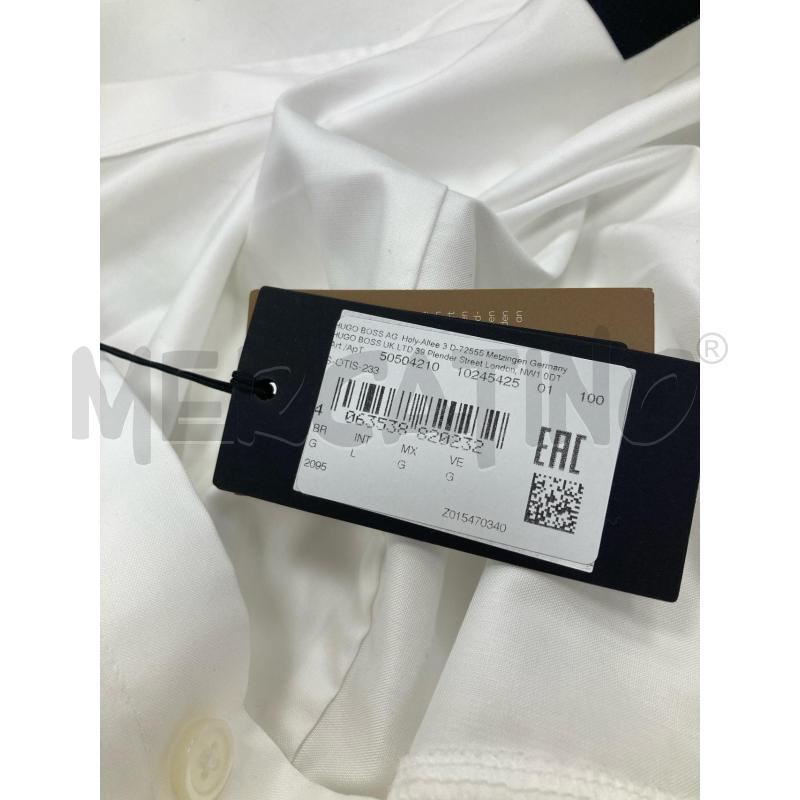 CAMICIA DONNA UGO BOSS BIANCA LUNGA CARTELLINO | Mercatino dell'Usato Gazzada schianno 4