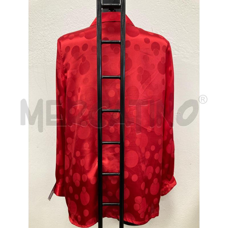 CAMICIA DONNA VINTAGE ROSSA CERCHI | Mercatino dell'Usato Gazzada schianno 2