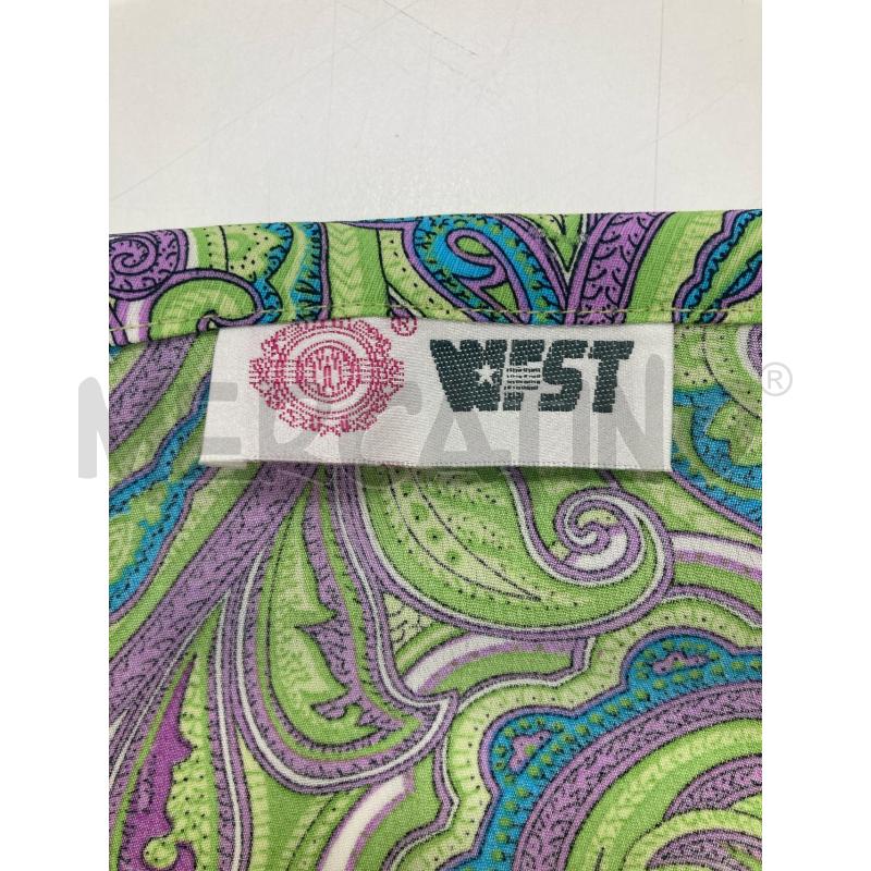 CAMICIA DONNA WFST MISTO SETA PAISLEY VERDE LILLA | Mercatino dell'Usato Gazzada schianno 3