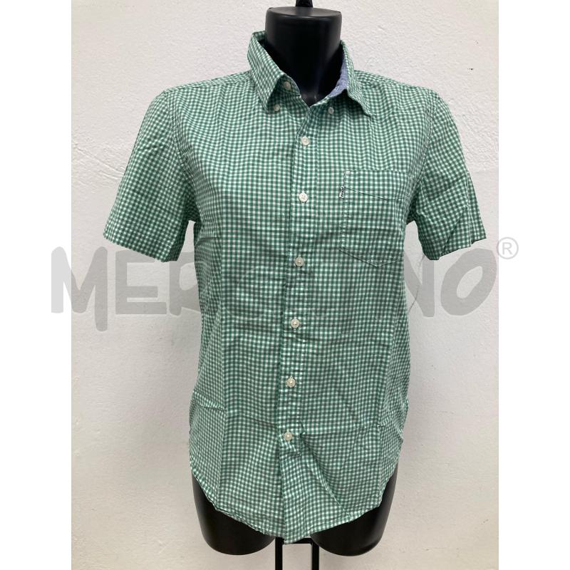 CAMICIA LEVIS QUADRETTI BIANCHI VERDI | Mercatino dell'Usato Gazzada schianno 1