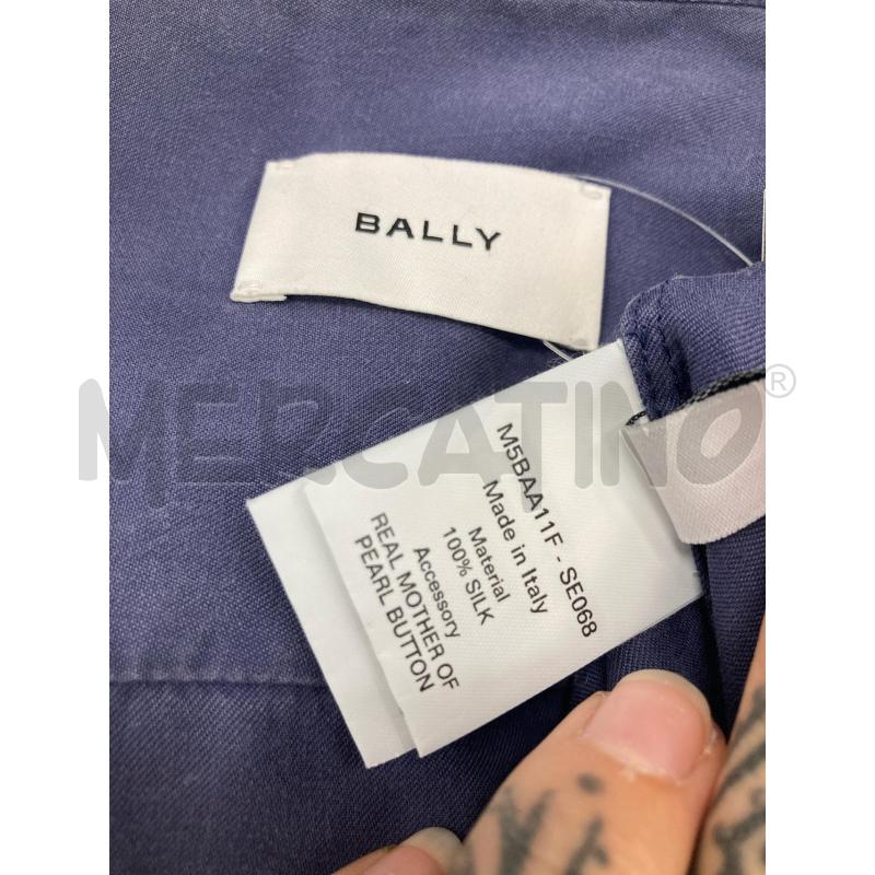 CAMICIA UOMO BALLY SETA BLU | Mercatino dell'Usato Gazzada schianno 4