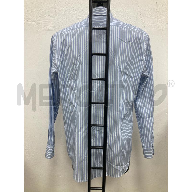 CAMICIA UOMO BOGGI AZZURRA RIGHE BIANCHE | Mercatino dell'Usato Gazzada schianno 2