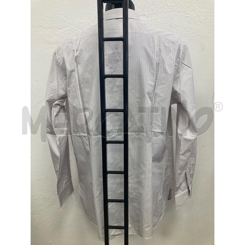 CAMICIA UOMO BOGGI BIANCA RIGHINE BLU ROSSE | Mercatino dell'Usato Gazzada schianno 2