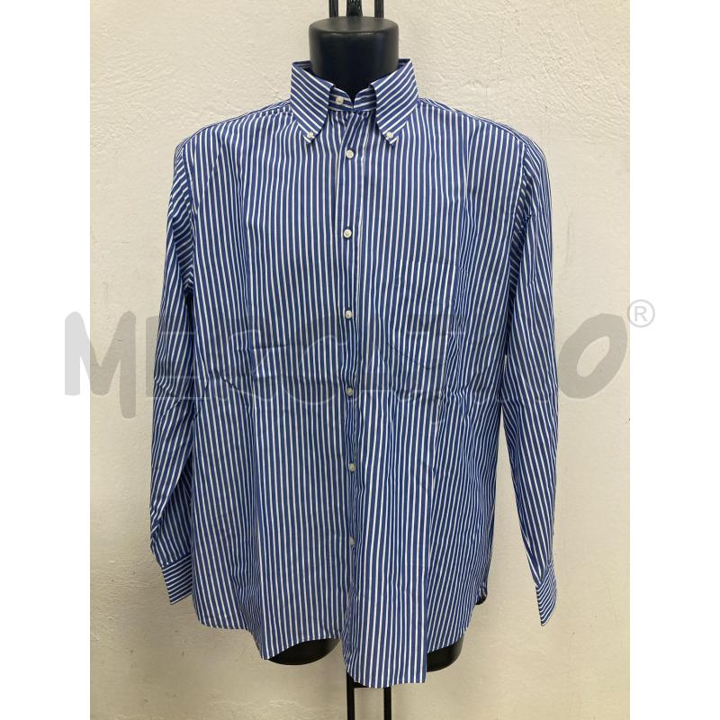 CAMICIA UOMO BOGGI BLU RIGHE BIANCHE | Mercatino dell'Usato Gazzada schianno 1
