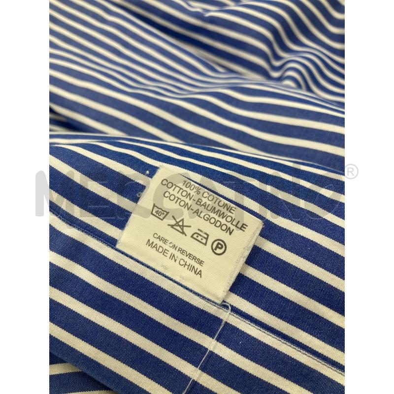 CAMICIA UOMO BOGGI BLU RIGHE BIANCHE | Mercatino dell'Usato Gazzada schianno 4