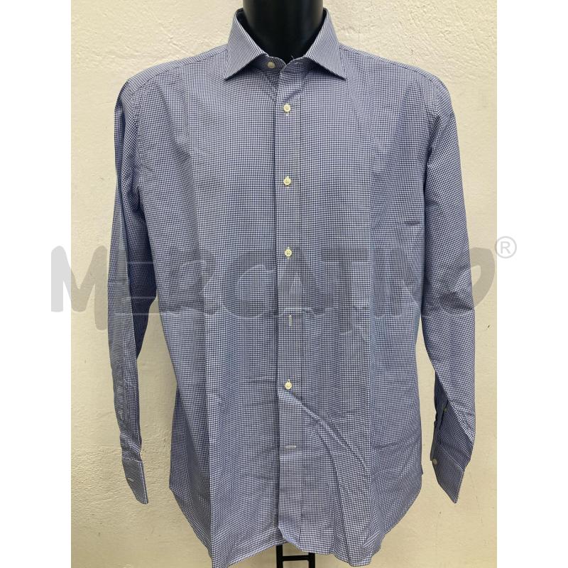 CAMICIA UOMO BOGGI QUADRETTI BIANCHI BLU | Mercatino dell'Usato Gazzada schianno 1