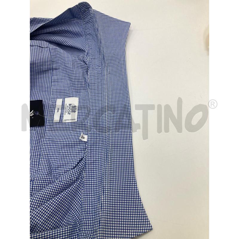 CAMICIA UOMO BOGGI QUADRETTI BIANCHI BLU | Mercatino dell'Usato Gazzada schianno 4