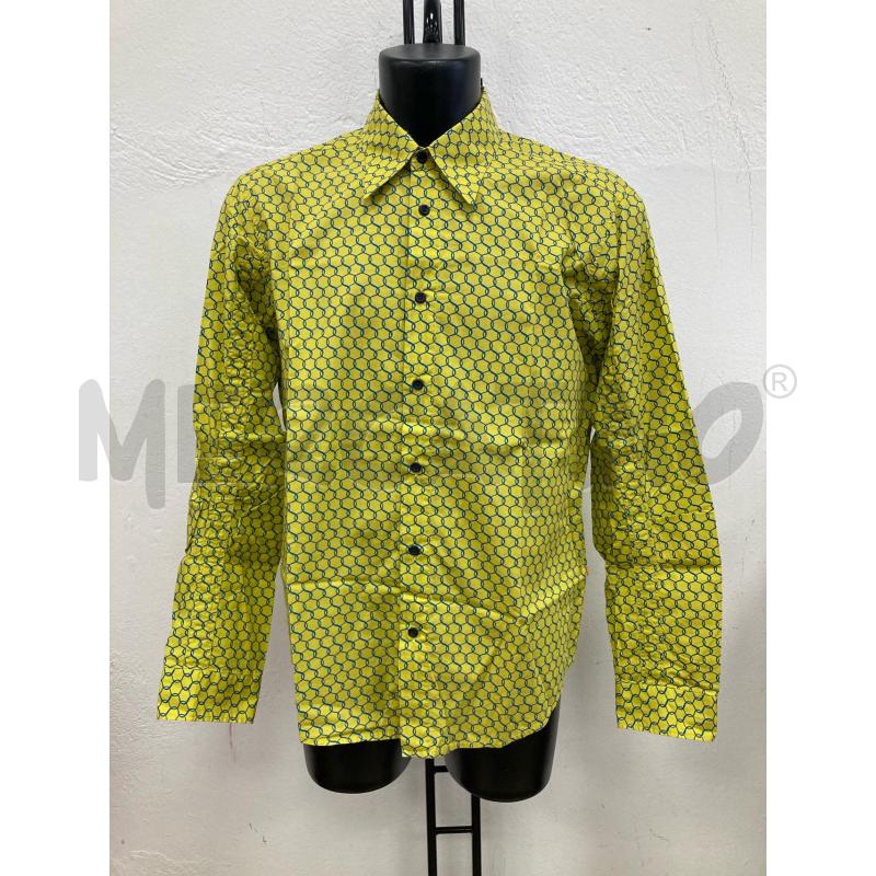 CAMICIA UOMO BOSS GIALLA GRECHE BLU | Mercatino dell'Usato Gazzada schianno 1