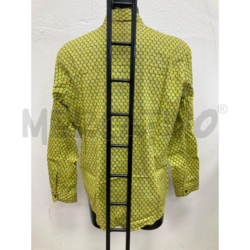 CAMICIA UOMO BOSS GIALLA GRECHE BLU | Mercatino dell'Usato Gazzada schianno 2