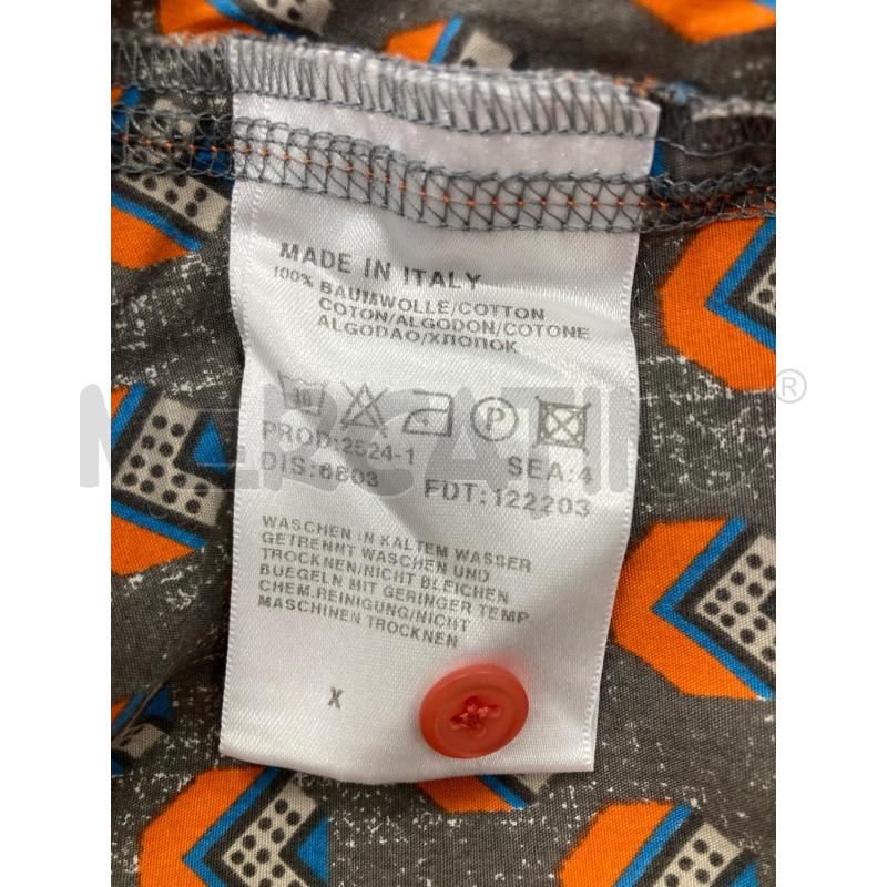 CAMICIA UOMO BOSS GRIGIA DISEGNI ARANCIONI | Mercatino dell'Usato Gazzada schianno 4