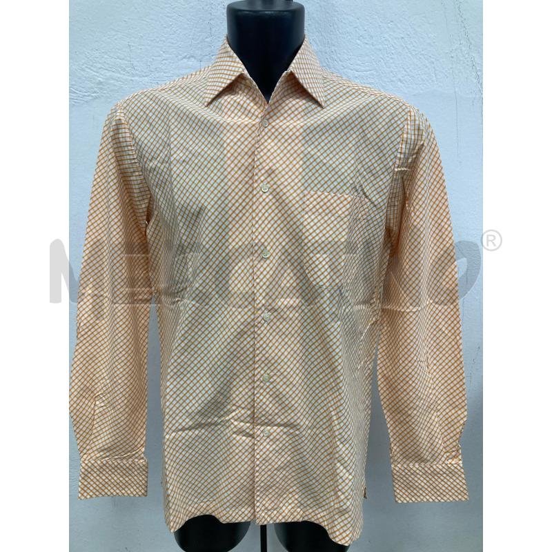 CAMICIA UOMO BOSS QUADRETTI ARANCIONI | Mercatino dell'Usato Gazzada schianno 1