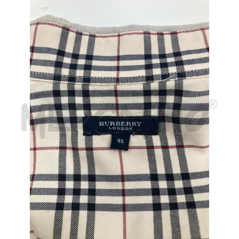 CAMICIA UOMO BURBERRY GRIGIA | Mercatino dell'Usato Gazzada schianno 3