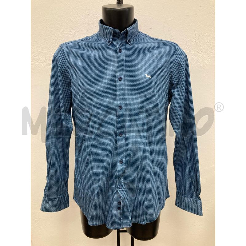 CAMICIA UOMO HARMONT&BLAINE NERA CERCHIETTI BLU BIANCHI | Mercatino dell'Usato Gazzada schianno 1